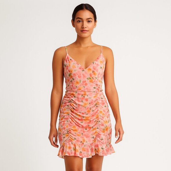 Lily Rose Chiffon Mini Dress – Pastel Floral‎ – XXL – NWT - Picture 1 of 14